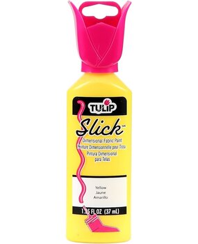 Tulip Slick Dimensional Fabric Paint Yellow 1.25 fl oz (65002) (OUTLET)