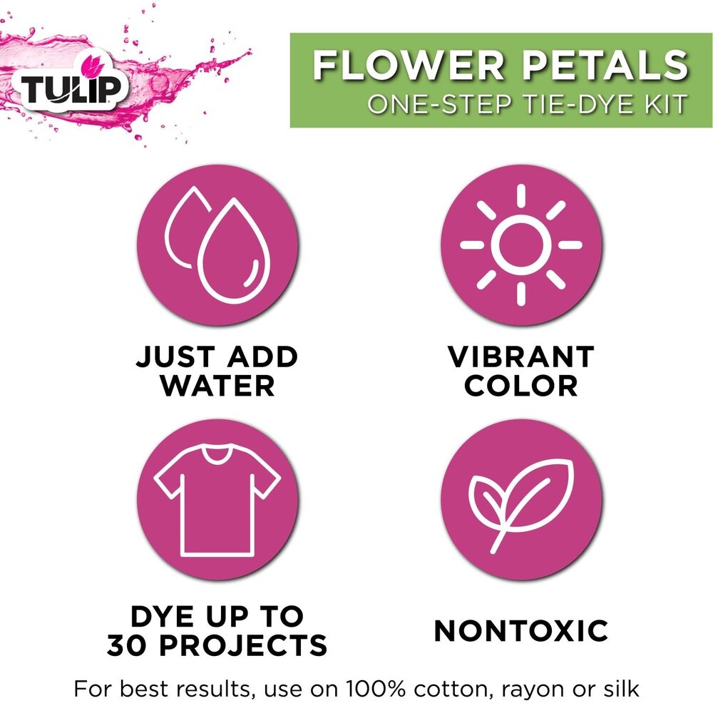 Tulip One-Step Tie-Dye Kit Flower Petals (5pcs) (46982) (OUTLET)