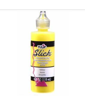 Tulip Slick Dimensional Fabric Paint Yellow 4 fl oz (41408) (OUTLET)