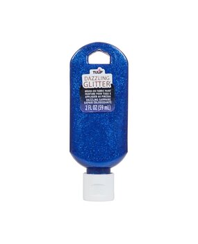 Tulip Dazzling Glitter Brush-on Fabric Paint Dazzling Sapphire 2 fl oz (40193) (OUTLET)