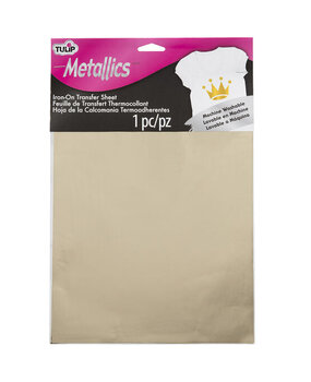 Tulip Iron-On Transfer Sheets Metallics Gold (1pcs) (34368) (OUTLET)
