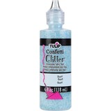 Tulip Glitter Dimensional Fabric Paint Confetti Surf 4 fl oz (32665) (OUTLET)