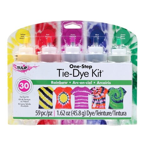 Tulip One-Step Tie-Dye Kit Rainbow (5pcs) (31674) (OUTLET) Tulip One-Step Tie-Dye Kit Rainbow (5pcs) (31674) (OUTLET)