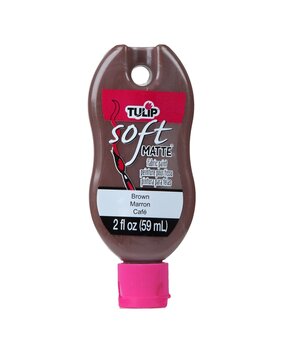Tulip Matte Brush-On Soft Fabric Paint Brown 2 fl oz (30981) (OUTLET)