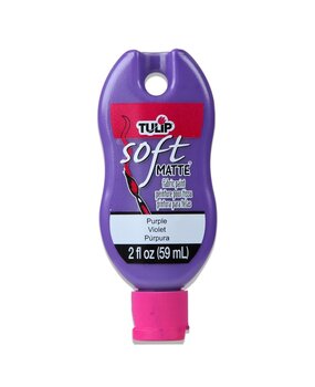 Tulip Matte Brush-On Soft Fabric Paint Purple 2 fl oz (30977) (OUTLET)