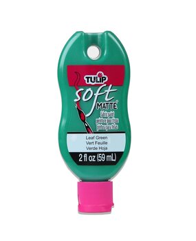 Tulip Matte Brush-On Soft Fabric Paint Leaf Green 2 fl oz (30969) (OUTLET)