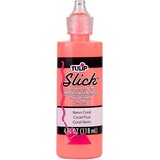 Tulip Slick Dimensional Fabric Paint Neon Coral 4 fl oz (30712) (OUTLET)