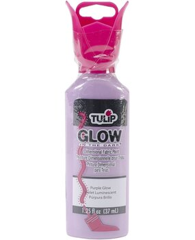 Tulip Glow In The Dark Dimensional Fabric Paint Purple Glow 1.25 fl oz (29016) (OUTLET)