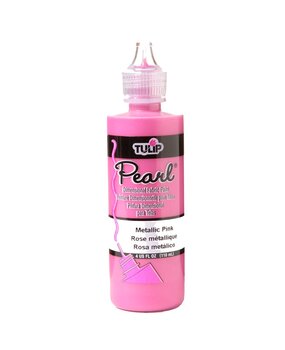 Tulip Pearl Dimensional Fabric Paint Metallic Pink 4 fl oz (26527) (OUTLET)