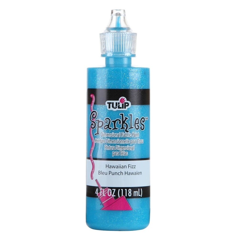 Tulip Sparkles Dimensional Fabric Paint Hawaiian Fizz 4 fl oz (20741) (OUTLET)