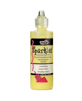 Tulip Sparkles Dimensional Fabric Paint Lemondrop 4 fl oz (20737) (OUTLET) Tulip Sparkles Dimensional Fabric Paint Lemondrop 4 fl oz (20737) (OUTLET)