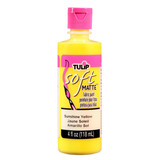 Tulip Matte Brush-On Soft Fabric Paint Sunshine Yellow 4 fl oz (20406) (OUTLET)