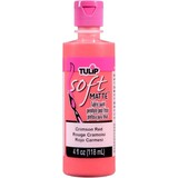 Tulip Matte Brush-On Soft Fabric Paint Crimson Red 4 fl oz (20405) (OUTLET)