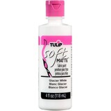 Tulip Matte Brush-On Soft Fabric Paint Glacier White 4 fl oz (20403) (OUTLET)