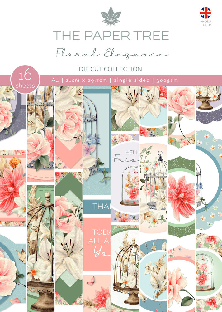 The Paper Tree Floral Elegance A4 Die Cut Collection (PTC1237) (OUTLET) The Paper Tree Floral Elegance A4 Die Cut Collection (PTC1237) (OUTLET)