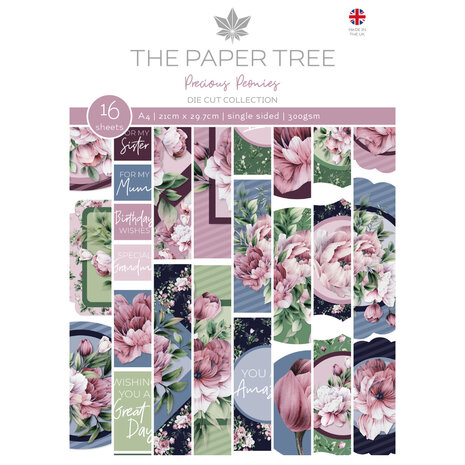 The Paper Tree Precious Peonies A4 Die Cut Collection (PTC1218) (OUTLET) The Paper Tree Precious Peonies A4 Die Cut Collection (PTC1218) (OUTLET)