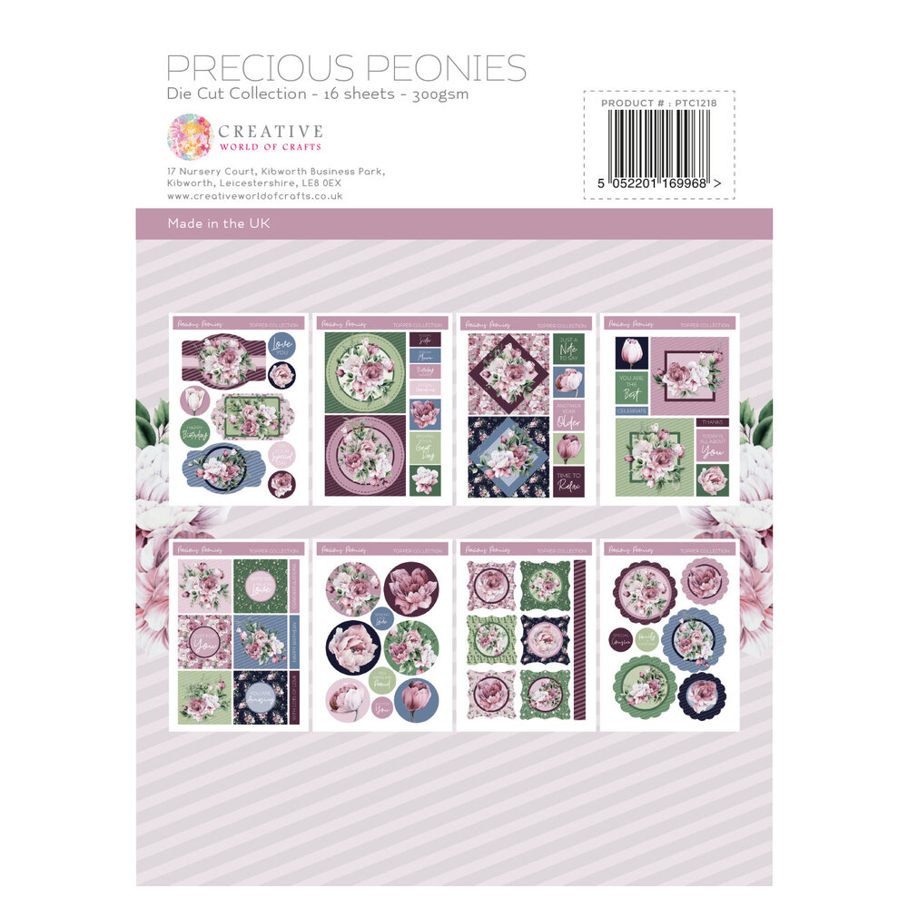 The Paper Tree Precious Peonies A4 Die Cut Collection (PTC1218) (OUTLET) The Paper Tree Precious Peonies A4 Die Cut Collection (PTC1218) (OUTLET)