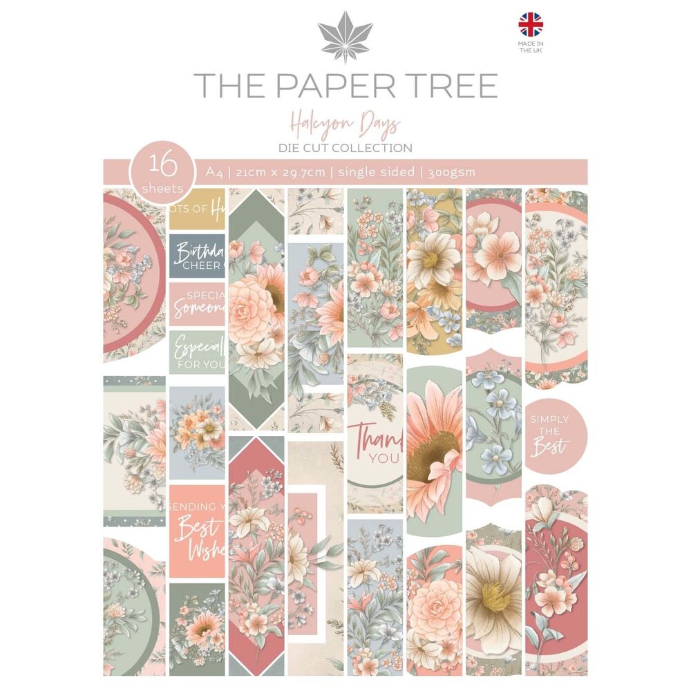 The Paper Tree Halcyon Days A4 Die Cut Collection (PTC1191) (OUTLET) The Paper Tree Halcyon Days A4 Die Cut Collection (PTC1191) (OUTLET)