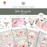 The Paper Tree Boho Bouquets 8x8 Inch Paper Kit (PTC1015) (OUTLET)