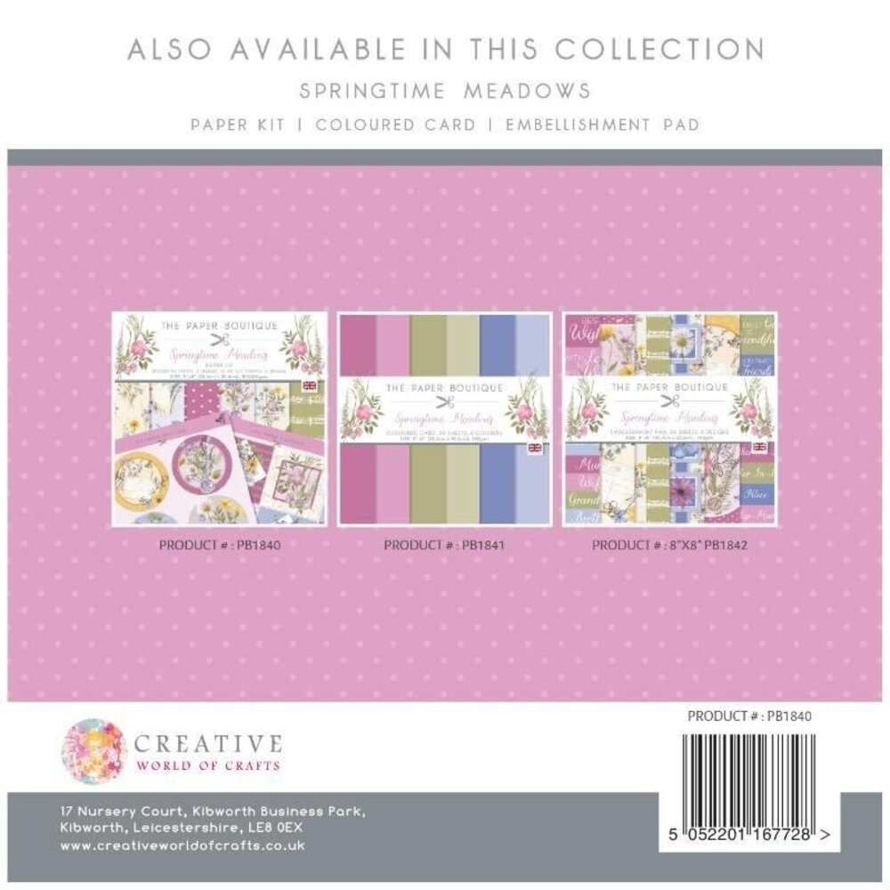 The Paper Boutique Spring Meadows 8x8 Inch Paper Kit (PB1840) (OUTLET) The Paper Boutique Spring Meadows 8x8 Inch Paper Kit (PB1840) (OUTLET)