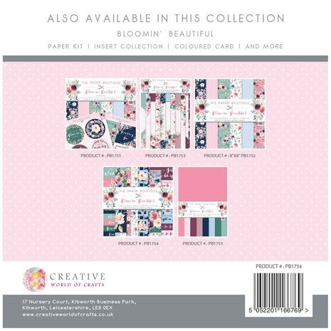 The Paper Boutique Bloomin Beautiful 8x8 Inch Embellishment Pad (PB1754) (OUTLET) The Paper Boutique Bloomin Beautiful 8x8 Inch Embellishment Pad (PB1754) (OUTLET)