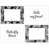 The Crafter's Workshop A2 Butterfly Ferns Frames Stencil (TCW6049) (OUTLET)