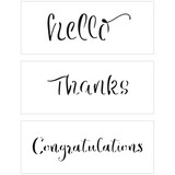 The Crafter's Workshop 3 Word on One Sheet 8½x11 Inch Stencils (TCW6031) (OUTLET)