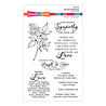 Stampendous! Sincere Sentiments Clear Stamp Set (STP-225) (OUTLET)