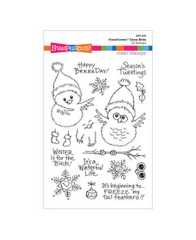 Stampendous! FransFormer Snow Birds Clear Stamp Set (STP-219) (OUTLET)