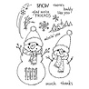 Stampendous! FransFormer Snowy Friends Clear Stamp Set (STP-218) (OUTLET)