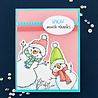 Stampendous! FransFormer Snowy Friends Clear Stamp Set (STP-218) (OUTLET)