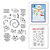 Stampendous! Snowman Hugs Faces & Sentiments Clear Stamps (STP-206) (OUTLET)