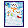 Stampendous! Snowman Hugs Faces & Sentiments Clear Stamps (STP-206) (OUTLET)