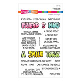 Stampendous! Friends Hugs FransFormer Clear Stamps (STP-171) (OUTLET)