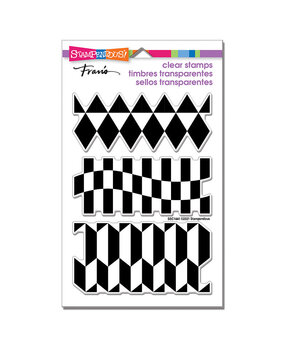 Stampendous! Geo Borders Perfectly Clear Stamps (SSC1441) (OUTLET)
