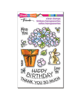Stampendous! Pop Hydrangea Perfectly Clear Stamps (SSC1380) (OUTLET)