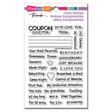 Stampendous! Coupons Gift Perfectly Clear Stamps (SSC1351) (OUTLET)
