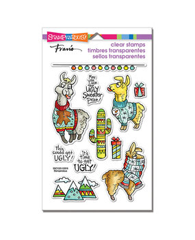 Stampendous! Llama Sweaters Perfectly Clear Stamps (SSC1325) (OUTLET)