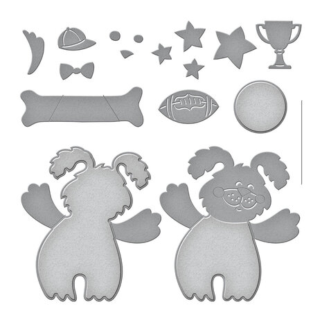 Stampendous! Puppy Hugs Cutting Dies (S5-589) (OUTLET)