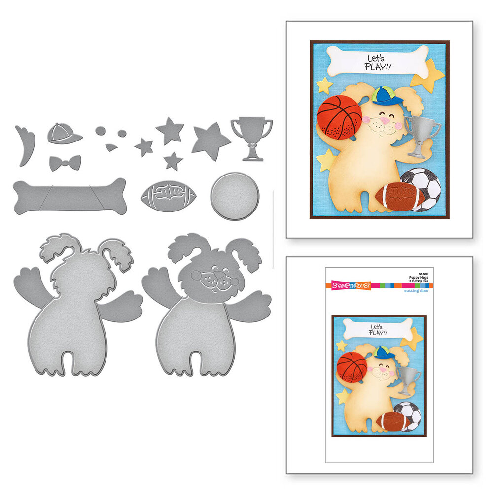 Stampendous! Puppy Hugs Cutting Dies (S5-589) (OUTLET)