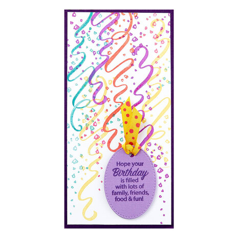 Stampendous! Streamers Cling Rubber Stamp (RSC-034) (OUTLET)