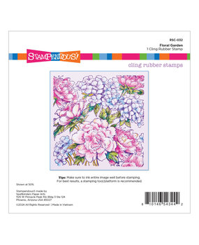 Stampendous! Floral Garden Cling Rubber Stamp (RSC-032) (OUTLET) Stampendous! Floral Garden Cling Rubber Stamp (RSC-032) (OUTLET)