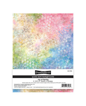 Stampendous! Quick Card Backgrounds Joy of Spring (4pcs) (QC-004) (OUTLET) Stampendous! Quick Card Backgrounds Joy of Spring (4pcs) (QC-004) (OUTLET)