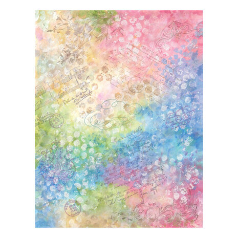 Stampendous! Quick Card Backgrounds Joy of Spring (4pcs) (QC-004) (OUTLET)