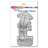 Stampendous! Tulip Wellies Mini Cling Rubber Stamps (CSM102) (OUTLET)
