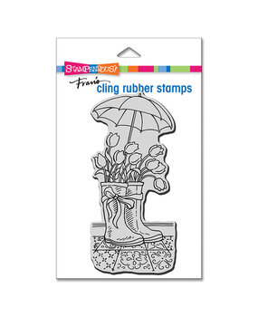 Stampendous! Tulip Wellies Mini Cling Rubber Stamps (CSM102) (OUTLET) Stampendous! Tulip Wellies Mini Cling Rubber Stamps (CSM102) (OUTLET)