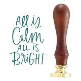 Spellbinders All Is Calm Wax Seal Stamp (WS-096) (OUTLET)