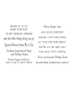 Spellbinders Dancin' Christmas Sentiments Clear Stamp (STP-216) (OUTLET) Spellbinders Dancin' Christmas Sentiments Clear Stamp (STP-216) (OUTLET)