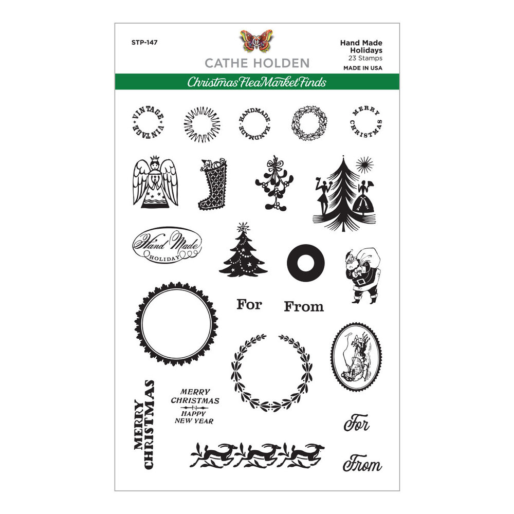 Spellbinders Hand Made Holidays Clear Stamps (STP-147) (OUTLET) Spellbinders Hand Made Holidays Clear Stamps (STP-147) (OUTLET)