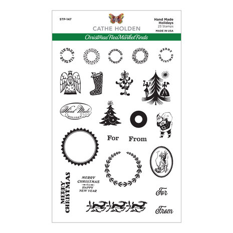 Spellbinders Hand Made Holidays Clear Stamps (STP-147) (OUTLET) Spellbinders Hand Made Holidays Clear Stamps (STP-147) (OUTLET)